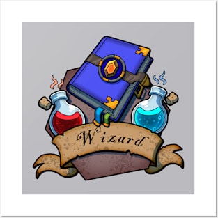 Wizard Logo Posters and Art